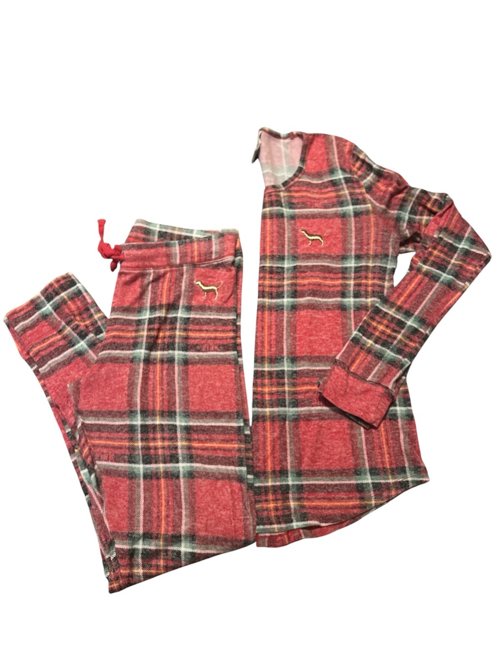 VS Pink Plaid PJ Set